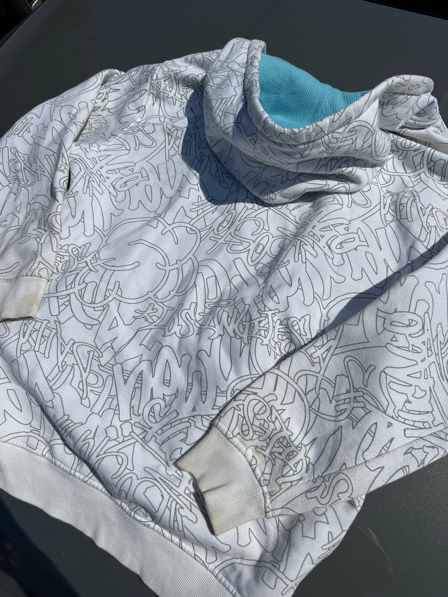 South Pole graffiti zip up hoodie jacket (XL)