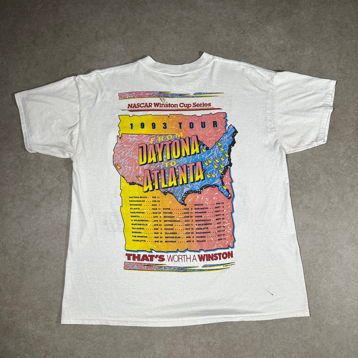 1993 Winston Cup “Dayton to Atlanta” Tee (L)