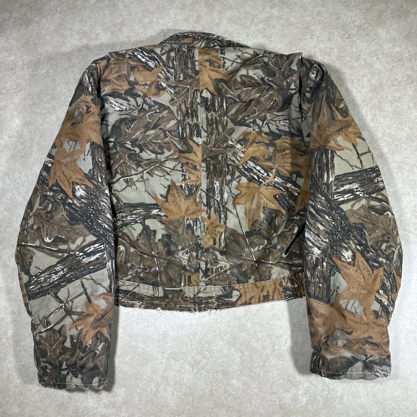 Cropped real tree camo jacket (XL)