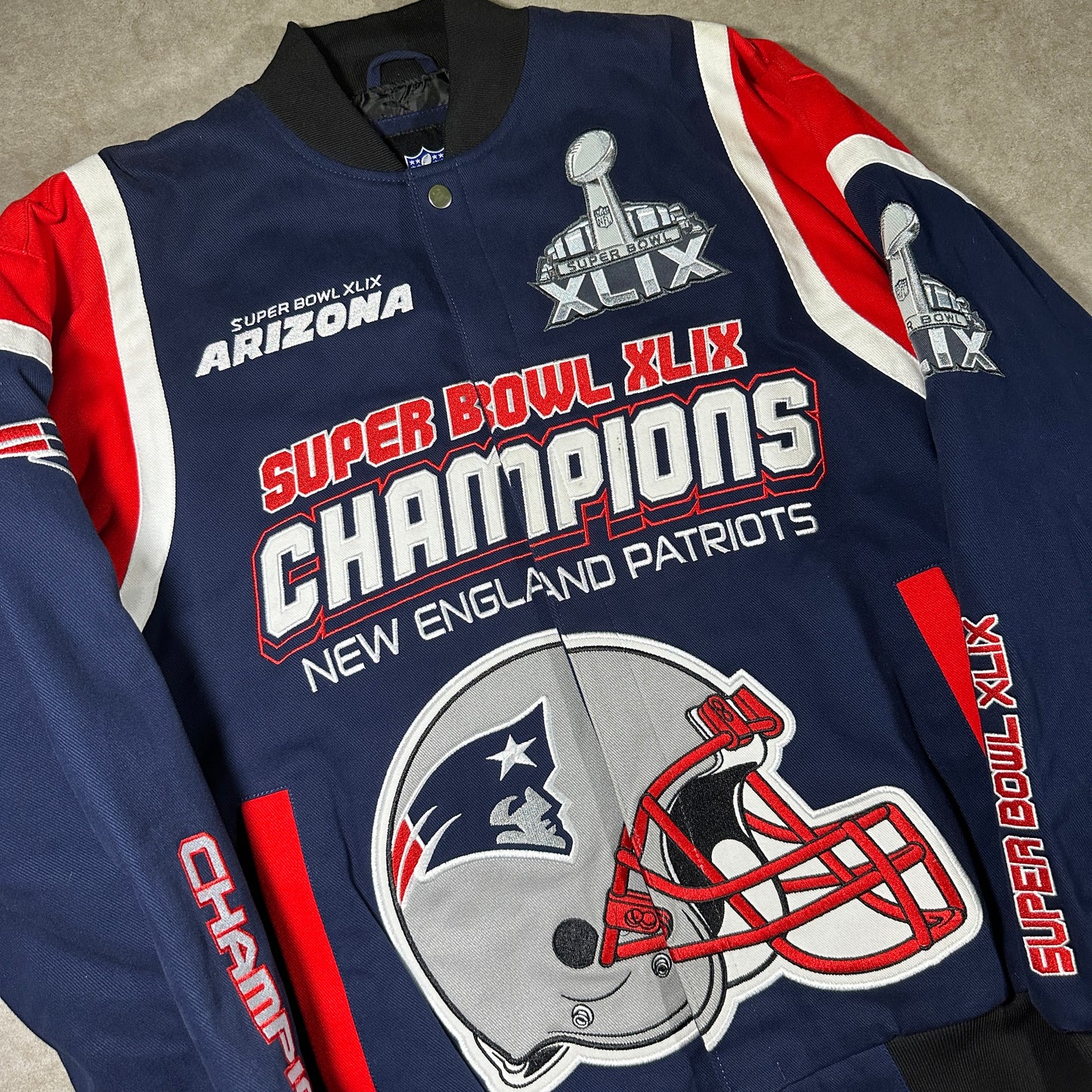 New england patriots super bowl XLIX Jacket (L)