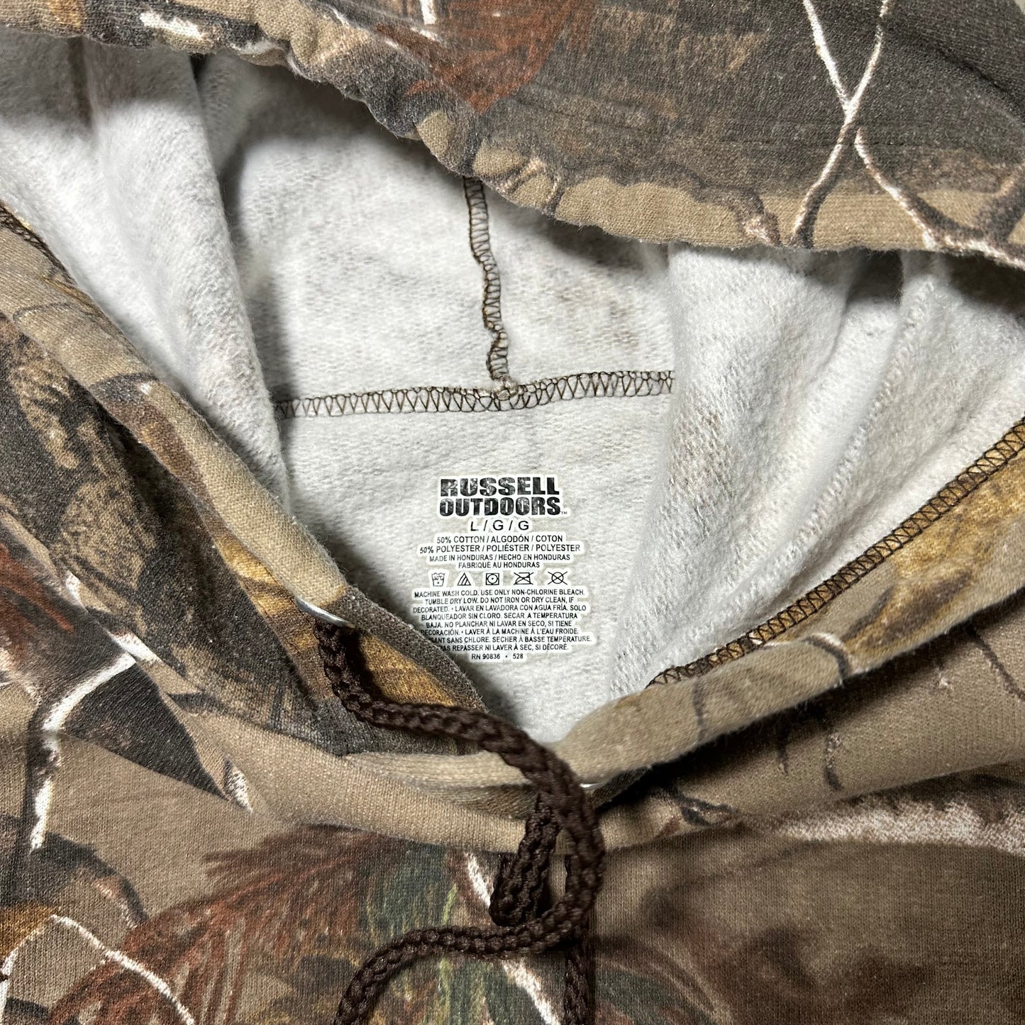 Russel Real tree Camo Hoodie (L)