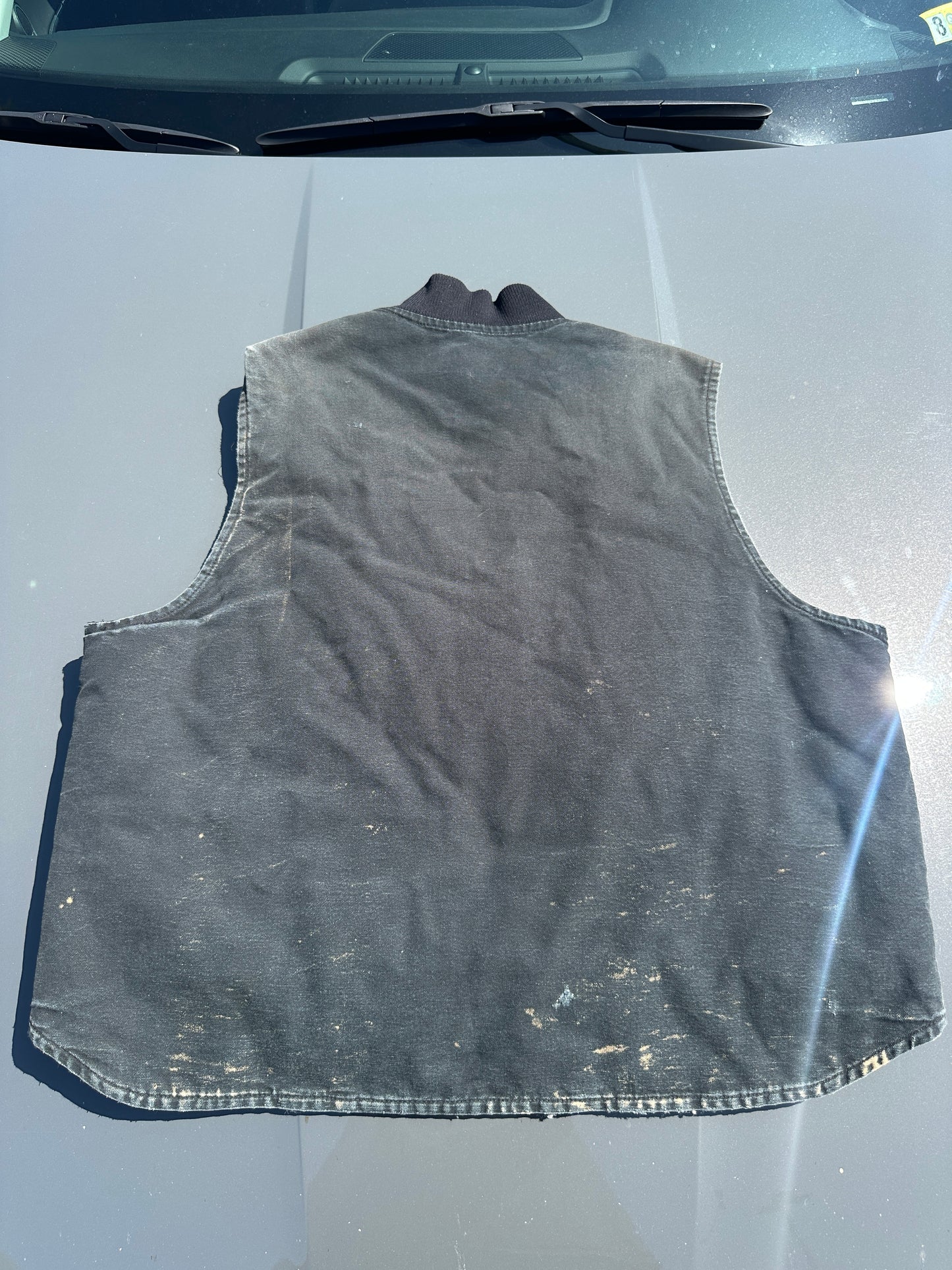 Black Vintage Faded Carhartt Vest (XXL)