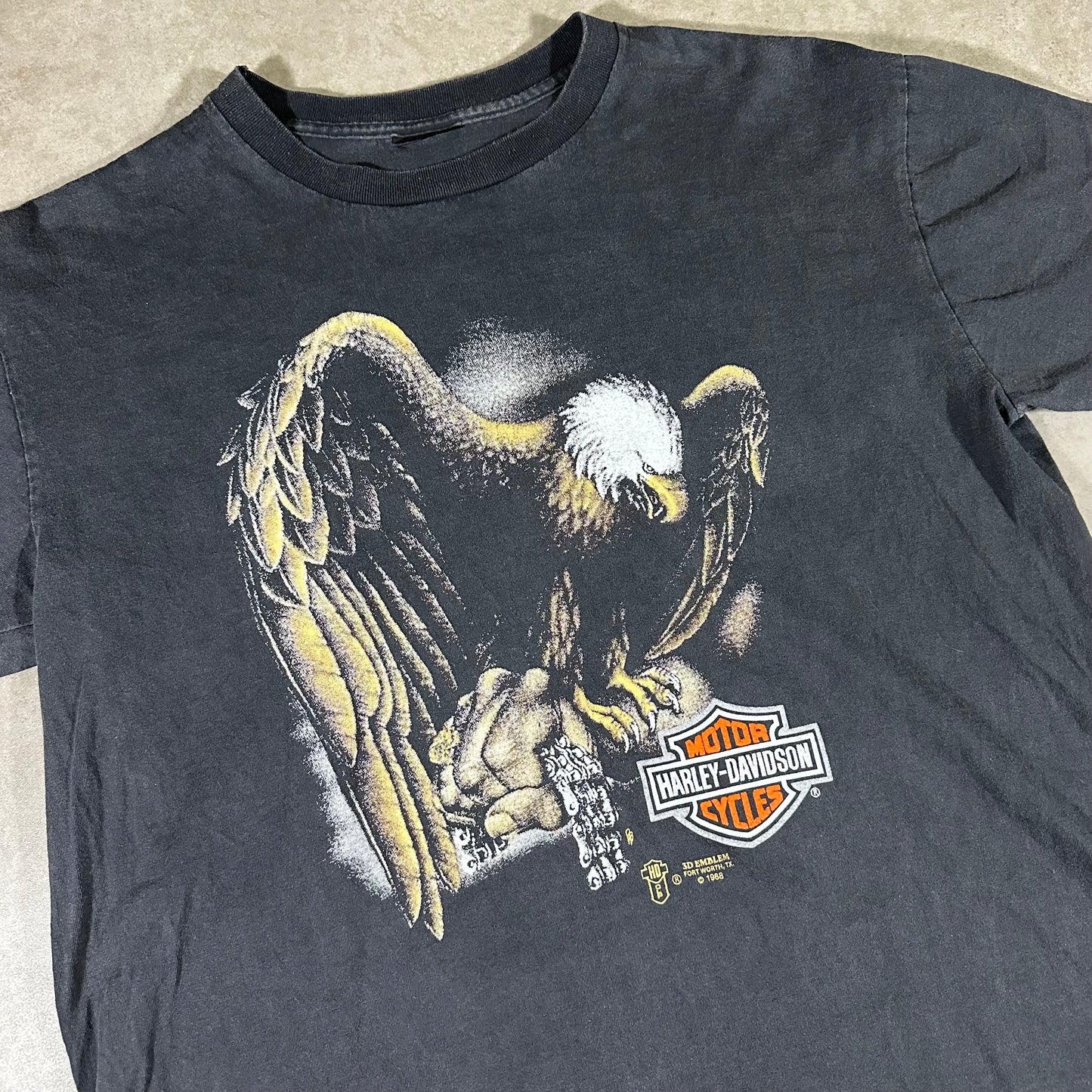 Vintage Harley eagle tee (M) (Boot)