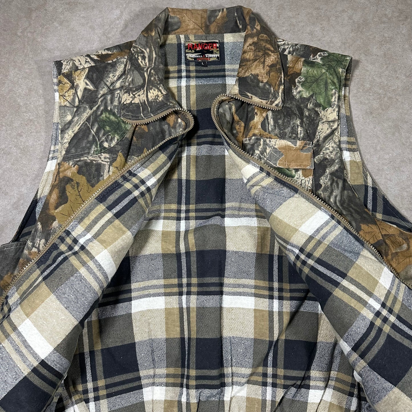Vintage ranger camo vest (L)