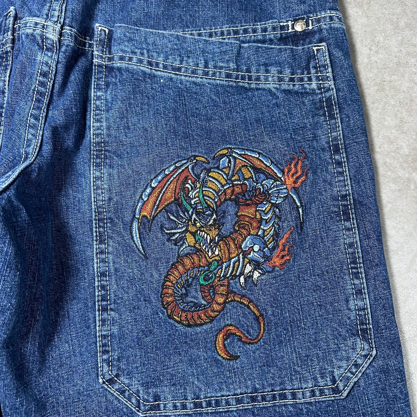 Vintage Flying Dragon JNCO Jorts (30W)