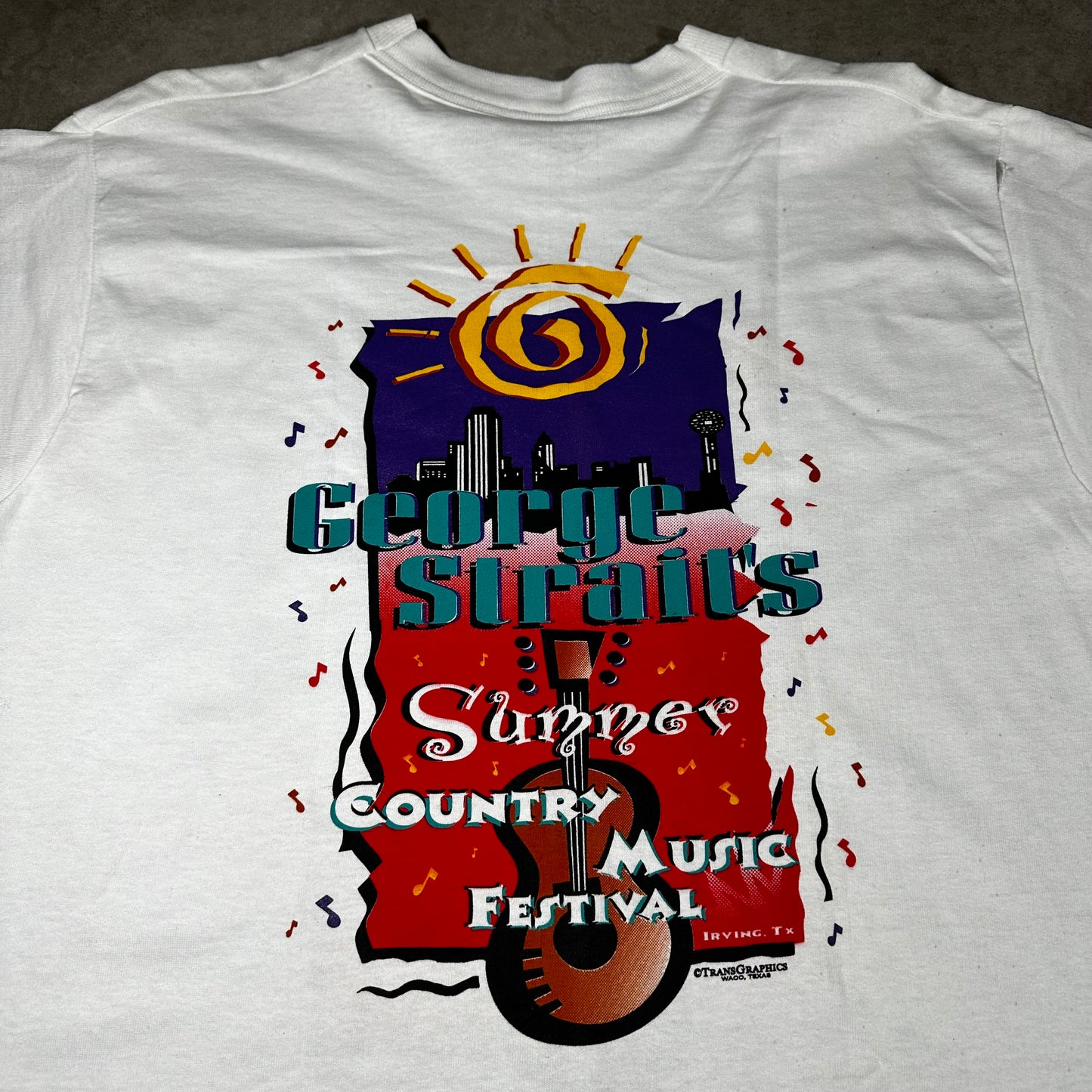 Vintage george strait country music festival tee (L)