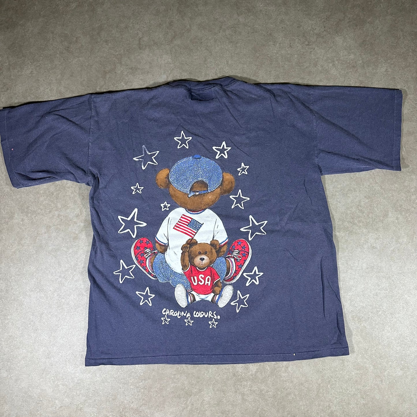 Vintage bear team spirit tee (L)
