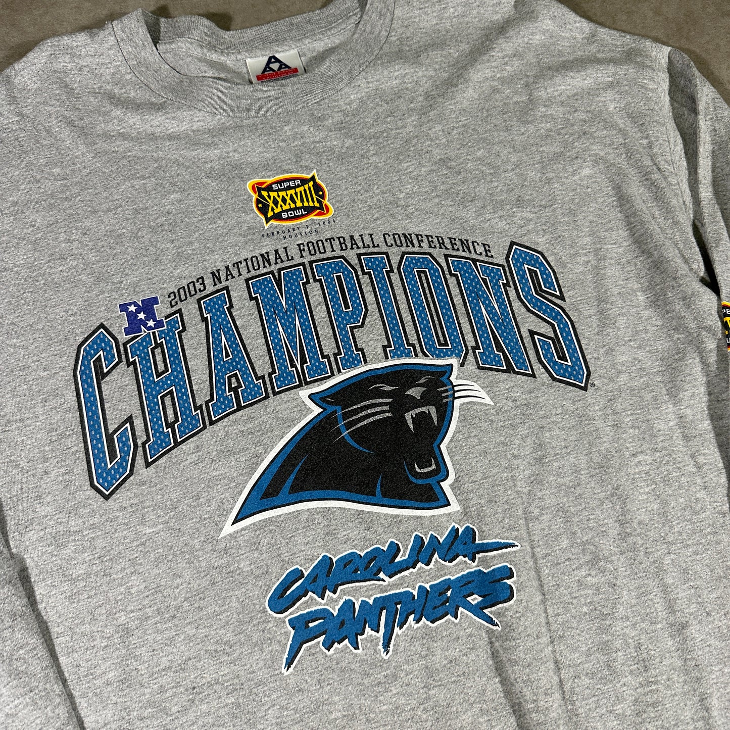 Charlotte Panthers long sleeve tee (XL)
