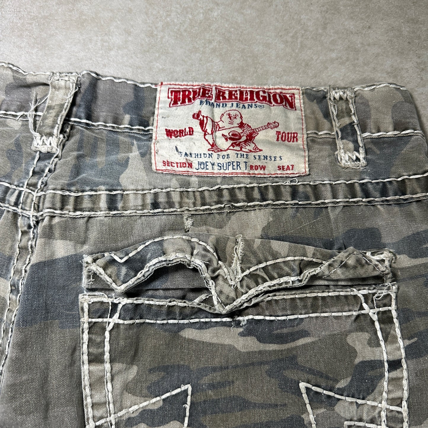 Vintage True Religion Camo Shorts (38W)