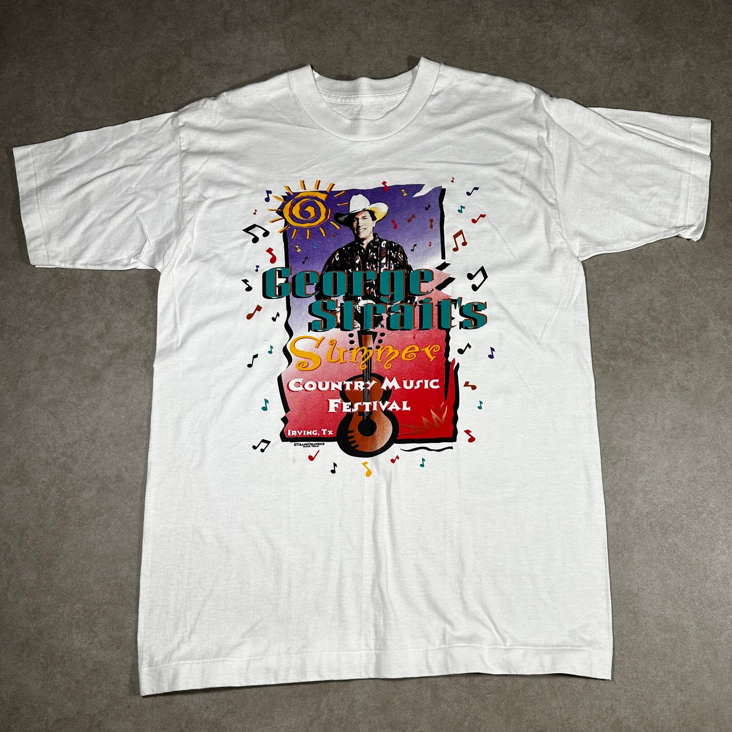 Vintage george strait country music festival tee (L)