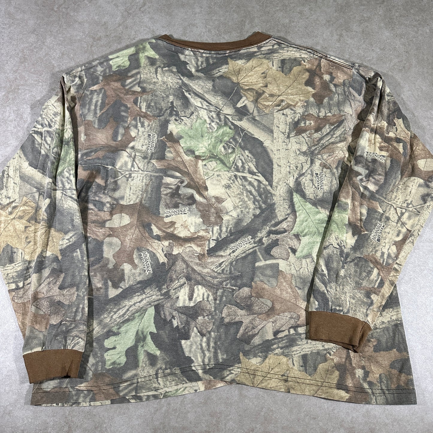 Vintage camo long sleeve tee (XL)