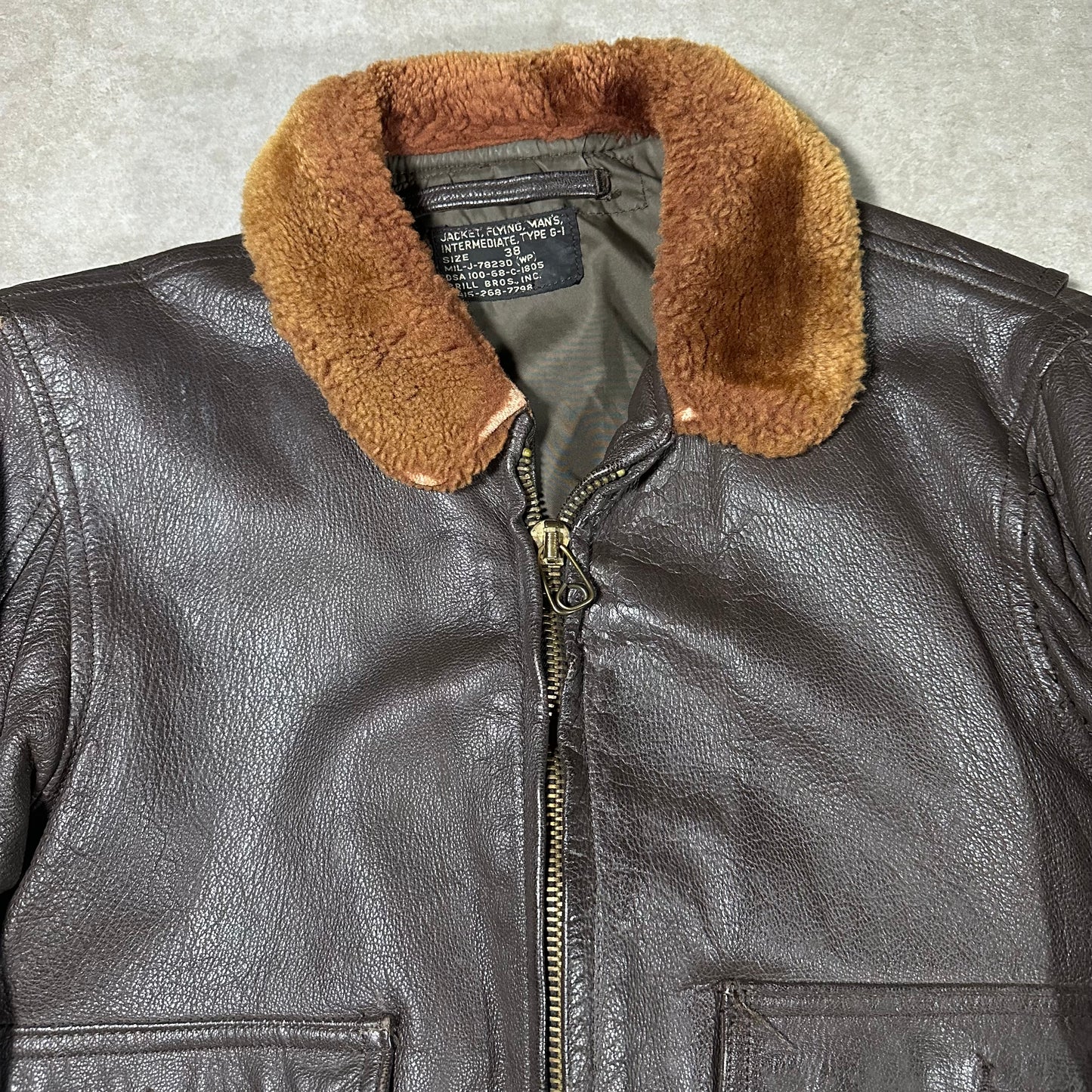 1960s USN (Brill bros inc.) flying man’s intermediate type G-1 jacket (M)