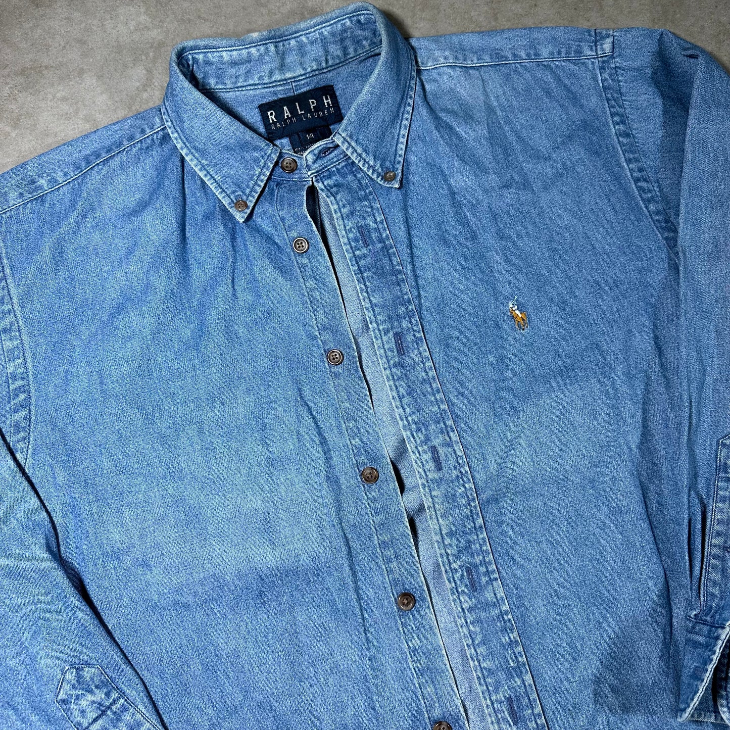 Ralph Lauren denim button up (M)