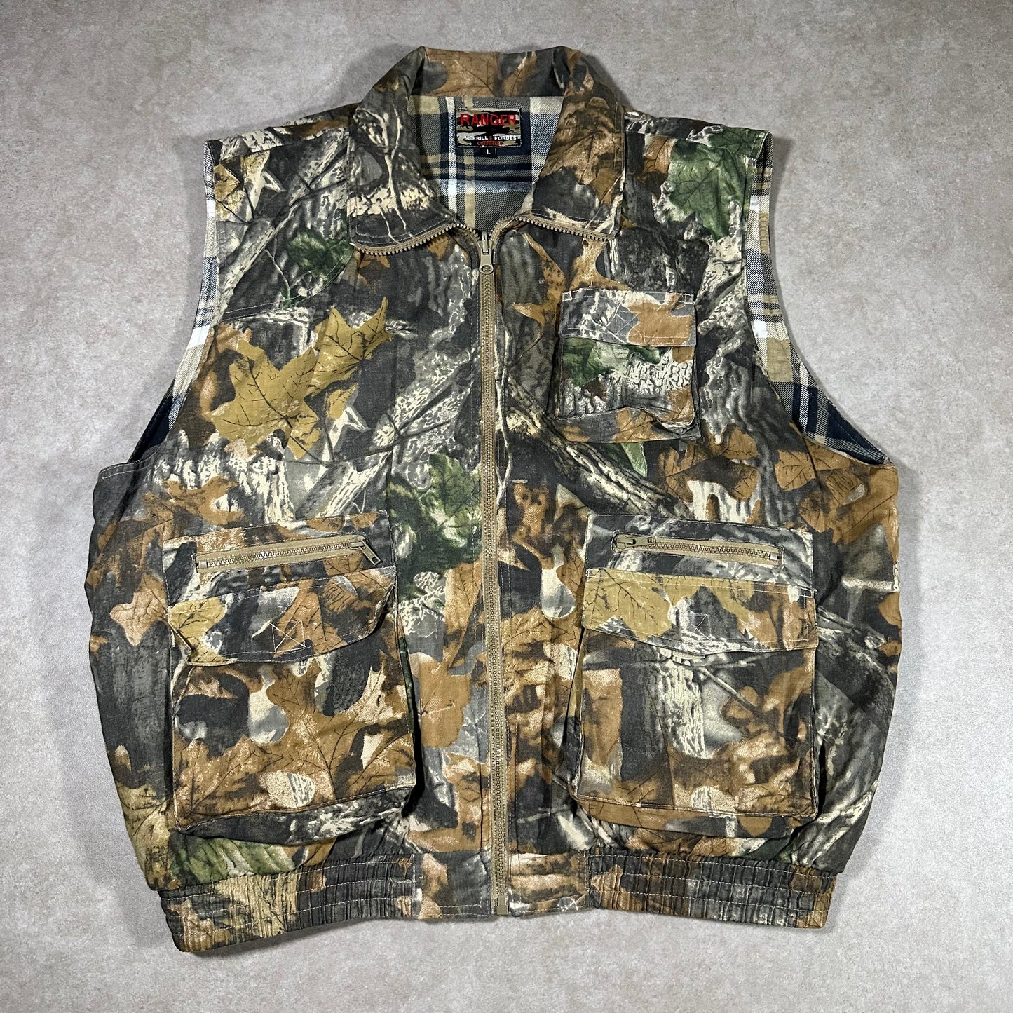 Vintage ranger camo vest (L)