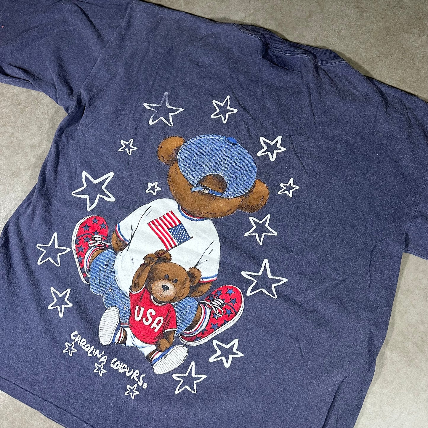 Vintage bear team spirit tee (L)