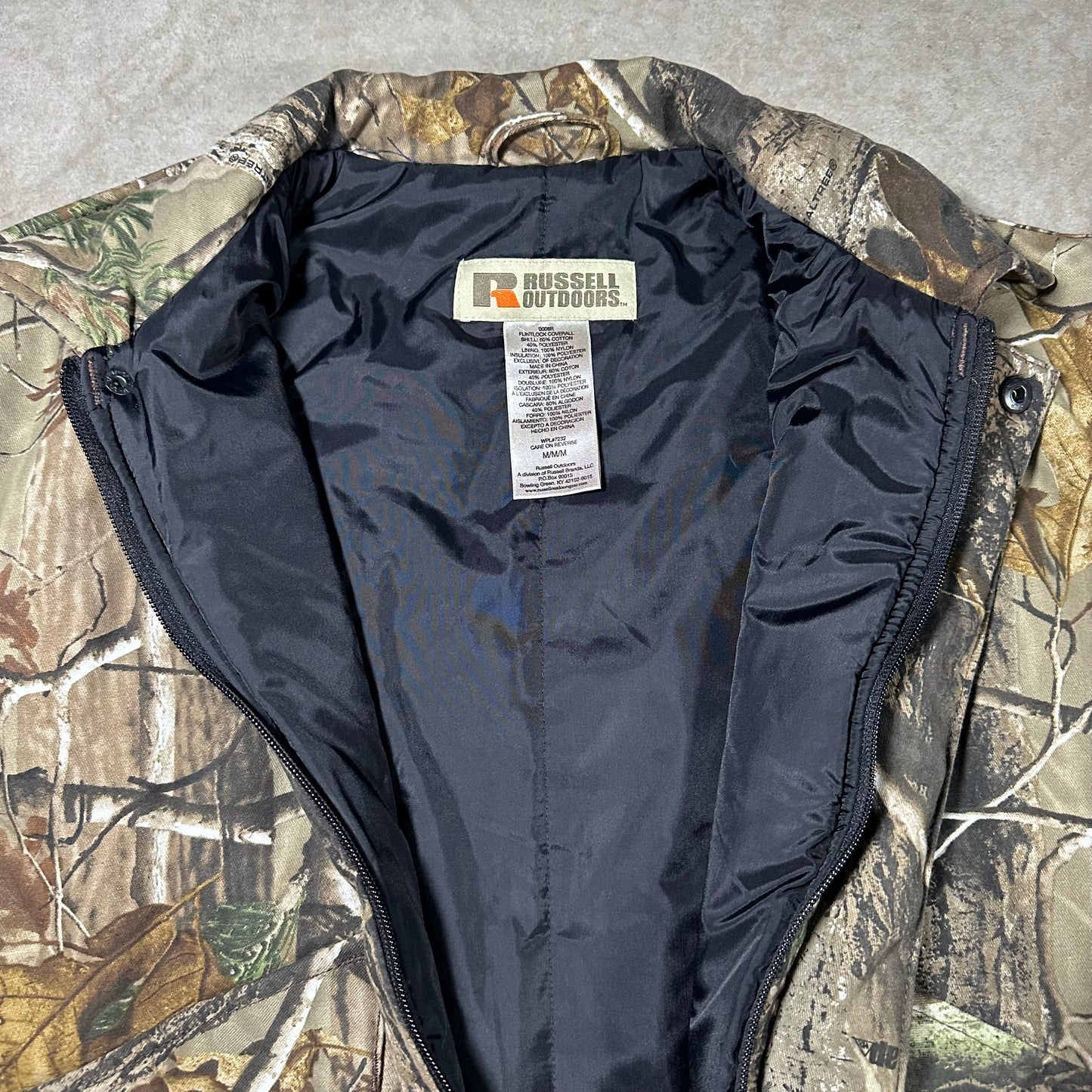 Russel real tree camo cropped jacket (M)