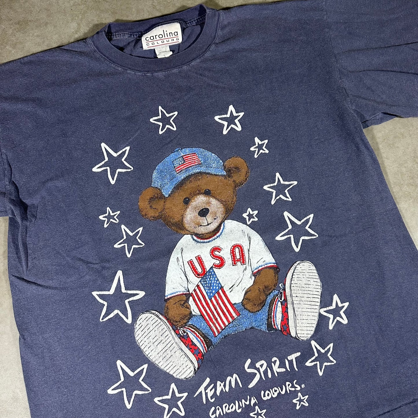 Vintage bear team spirit tee (L)