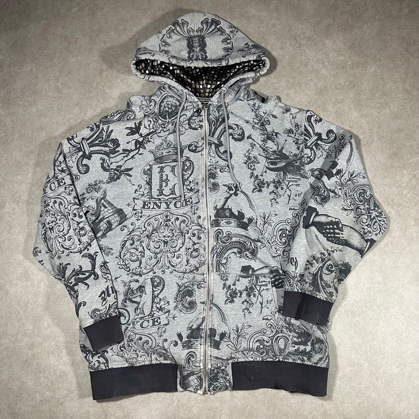 Y2K enyce zip up hoodie (XXL)