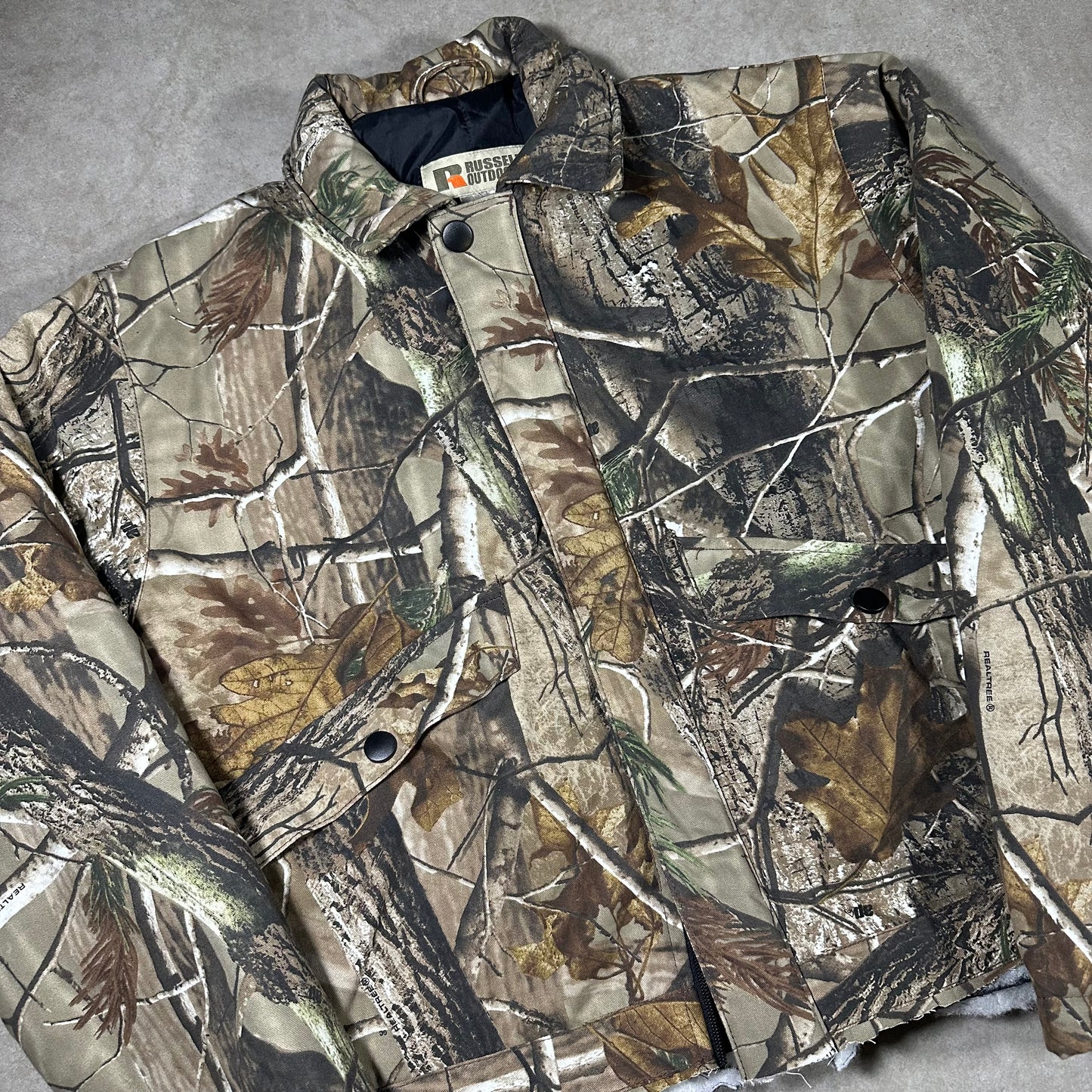 Russel real tree camo cropped jacket (M)