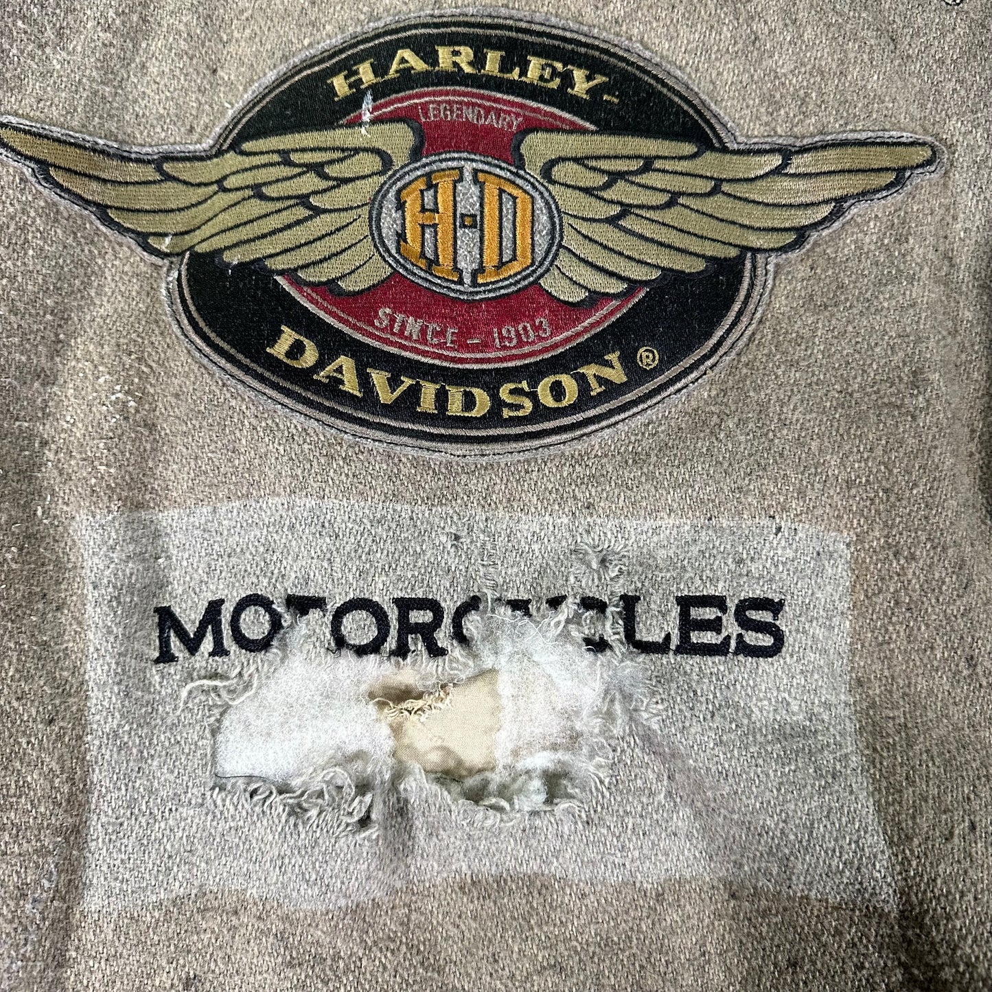 Vintage Harley Davidson V2 Bomber Jacket (XL)