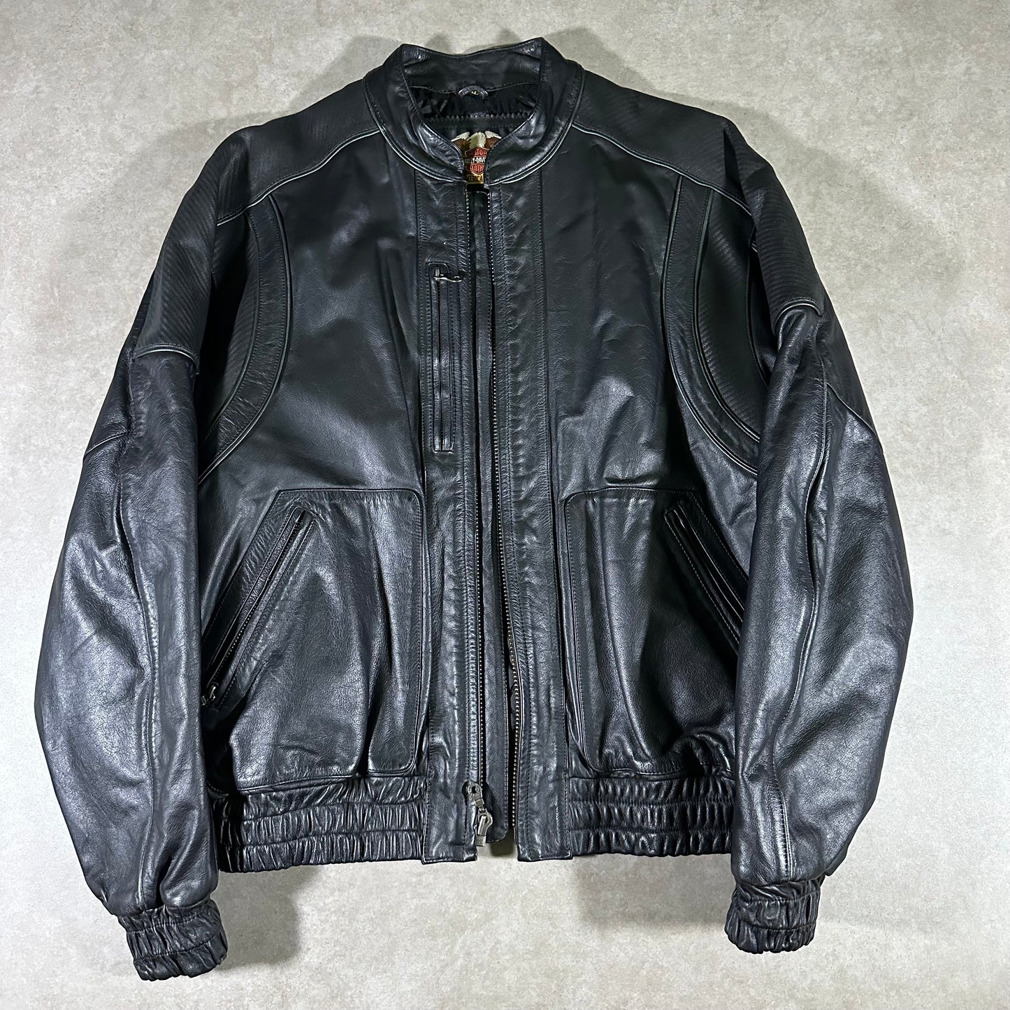 Vintage Harley Davidson leather jacket (XL)