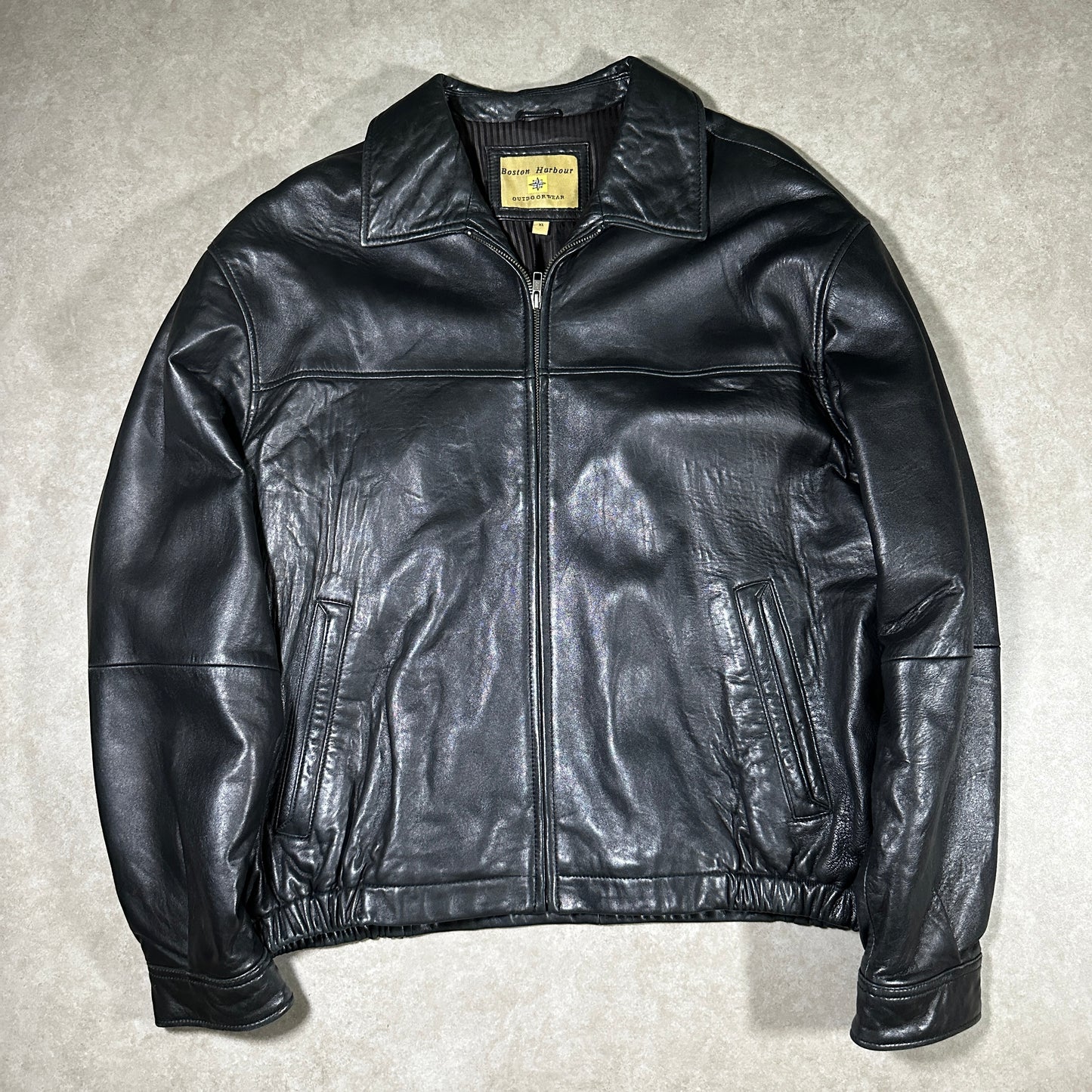 Vintage Boston Harbour Leather Jacket (XL)