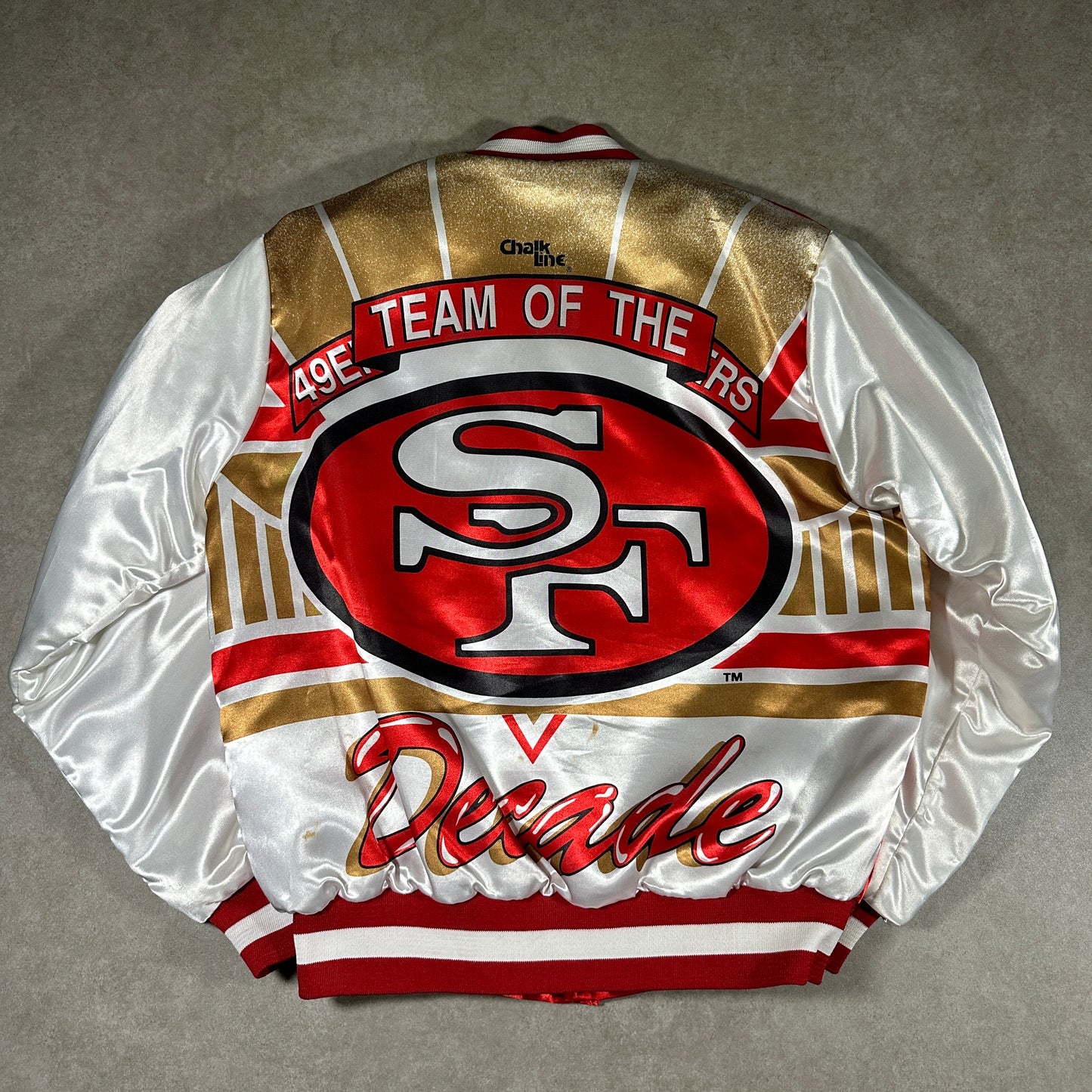 Chalk line 49ers satin bomber jacket (M)