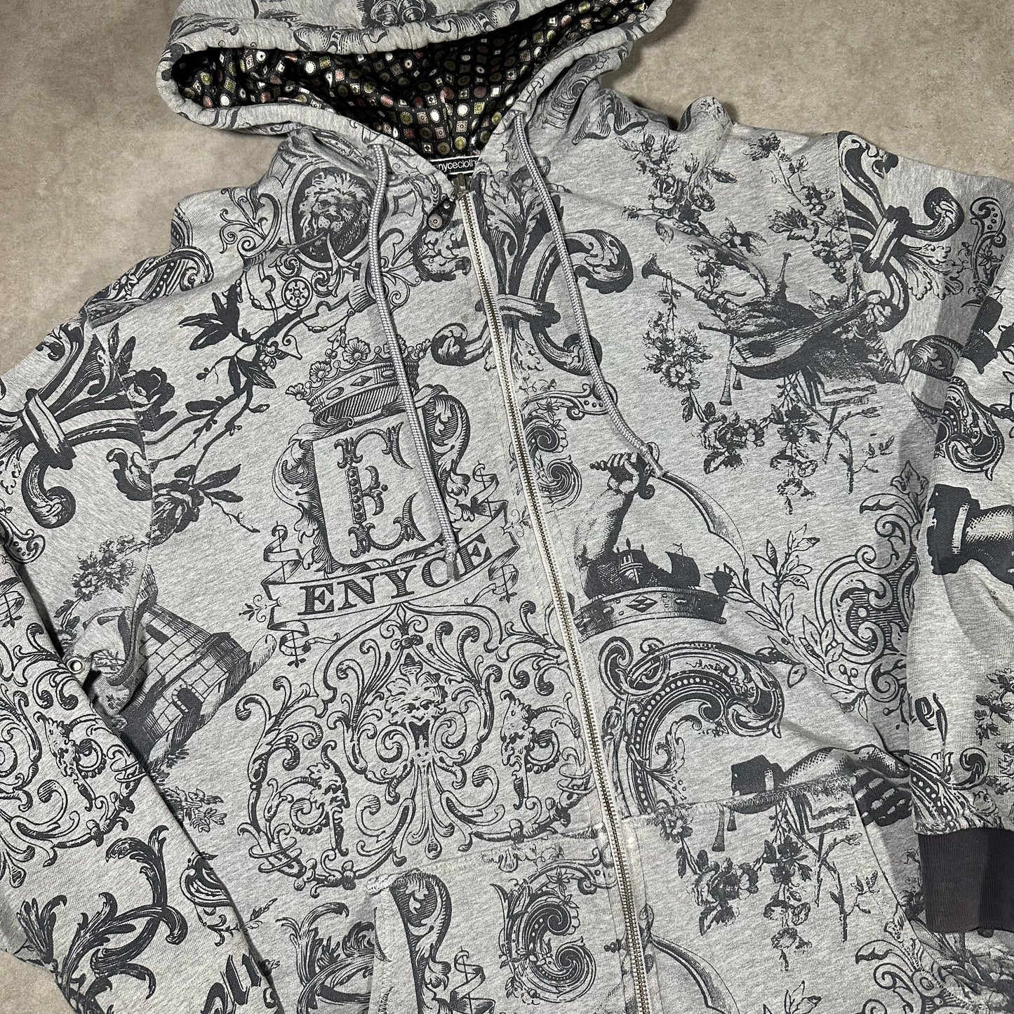 Y2K enyce zip up hoodie (XXL)
