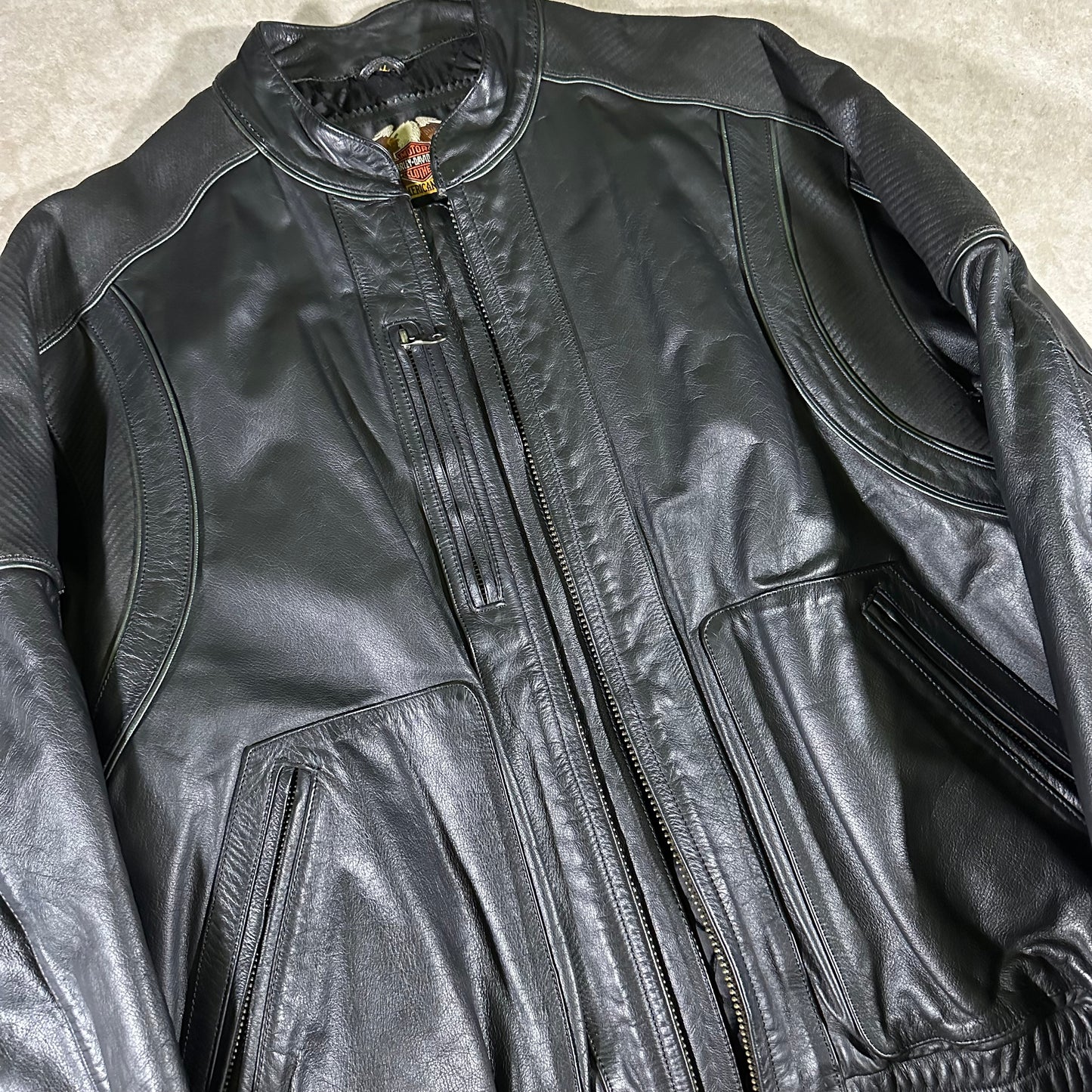 Vintage Harley Davidson leather jacket (XL)
