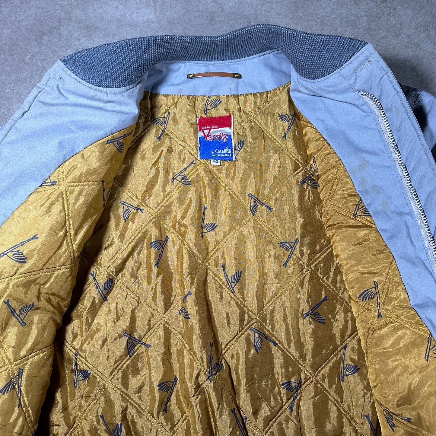 70s Catalina varsity bomber jacket (L)