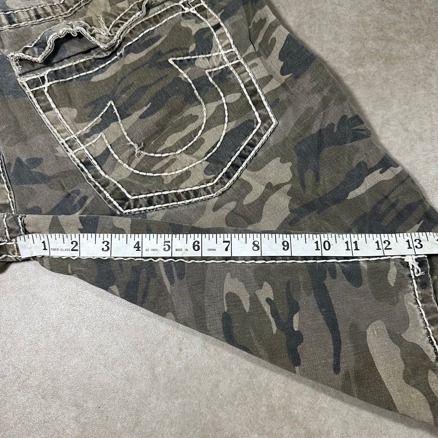 Vintage True Religion Camo Shorts (38W)