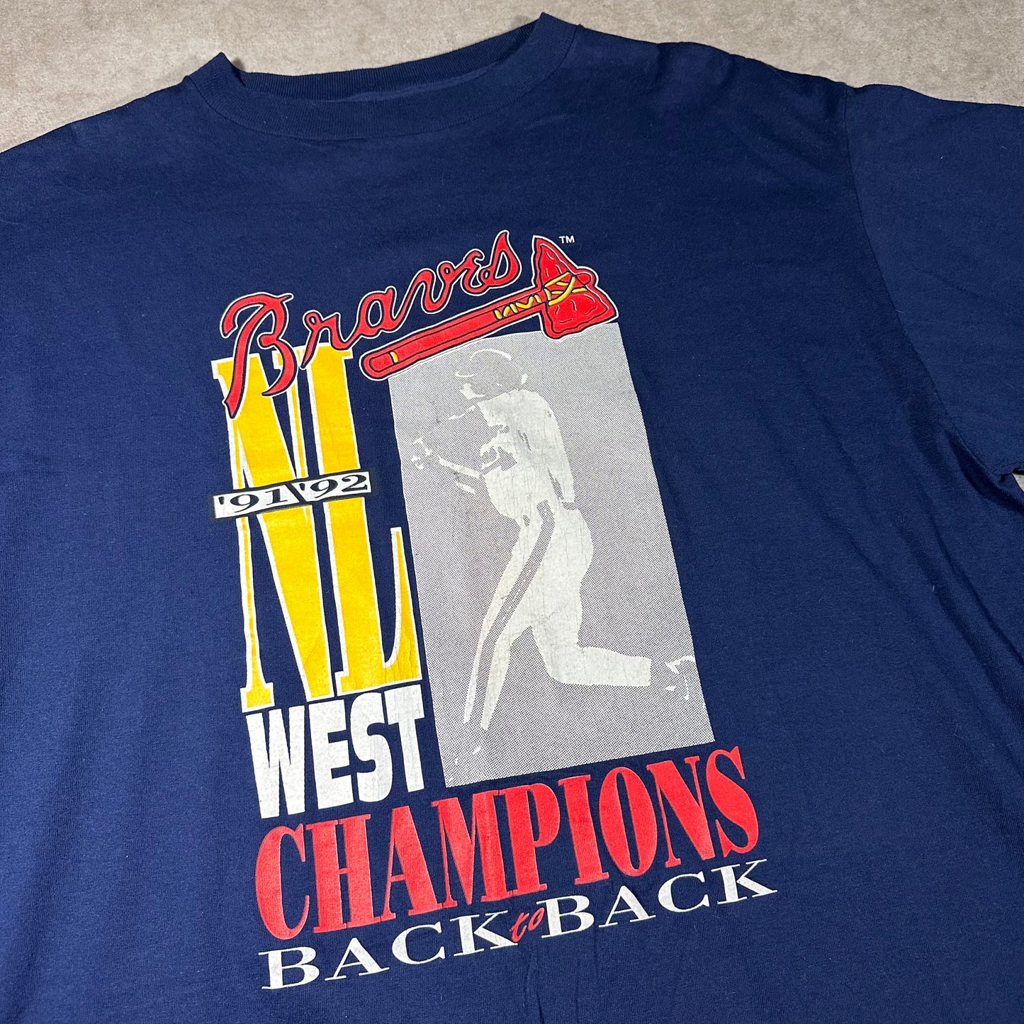 Vintage Braves NL west champions tee (XL/XXL)