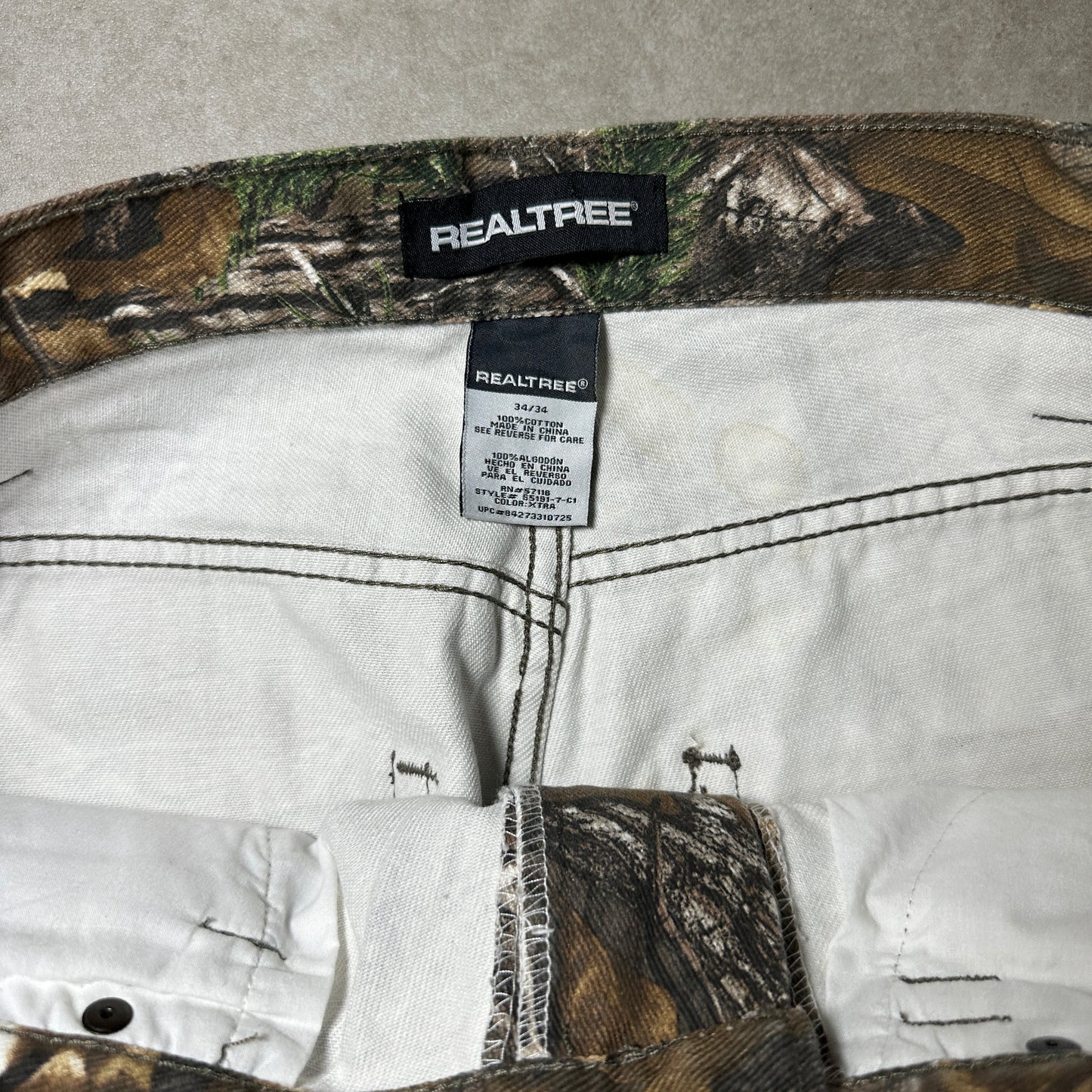 Real tree camo pants (34x34)