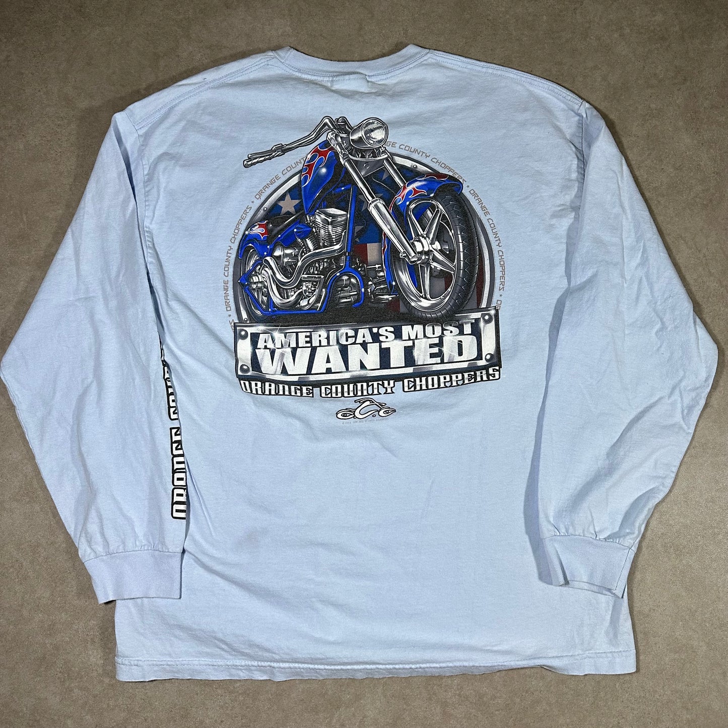 Y2K Orange coast choppers long sleeve tee (XL)