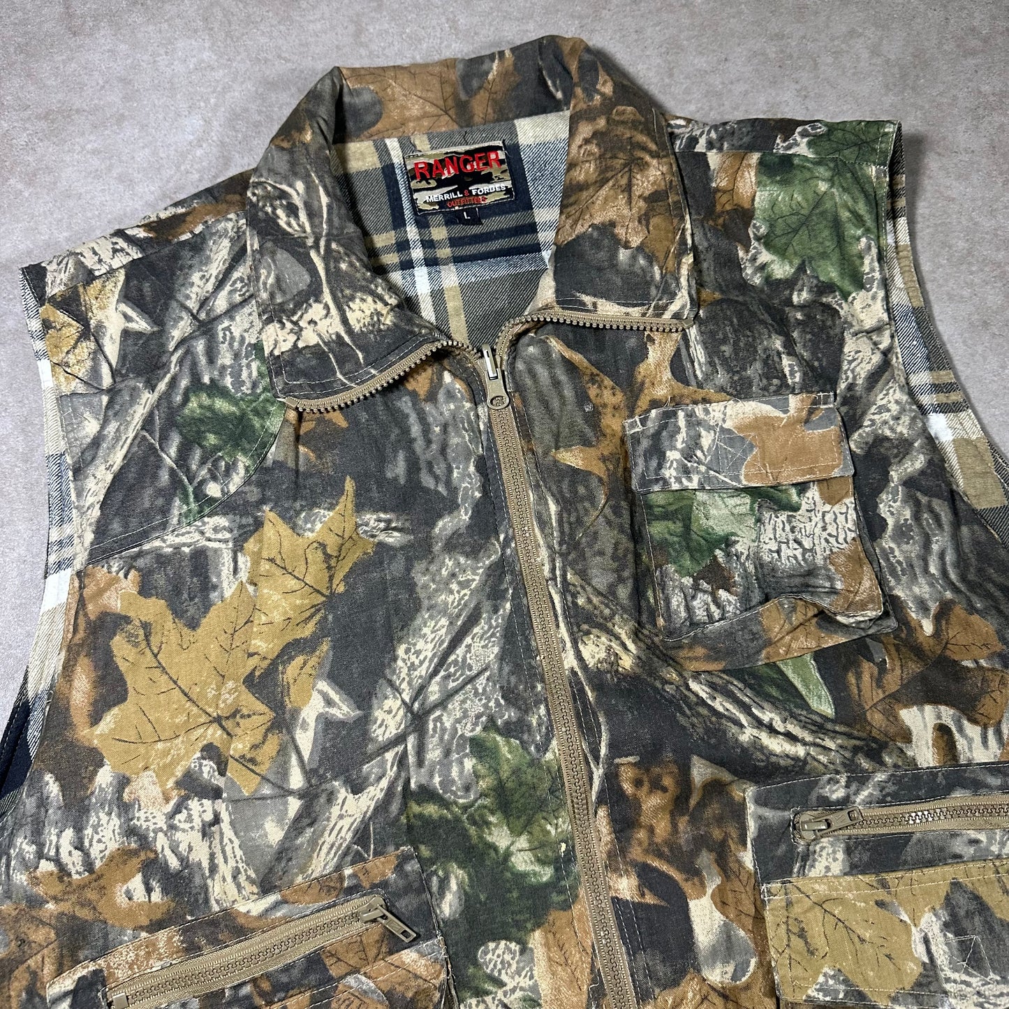 Vintage ranger camo vest (L)