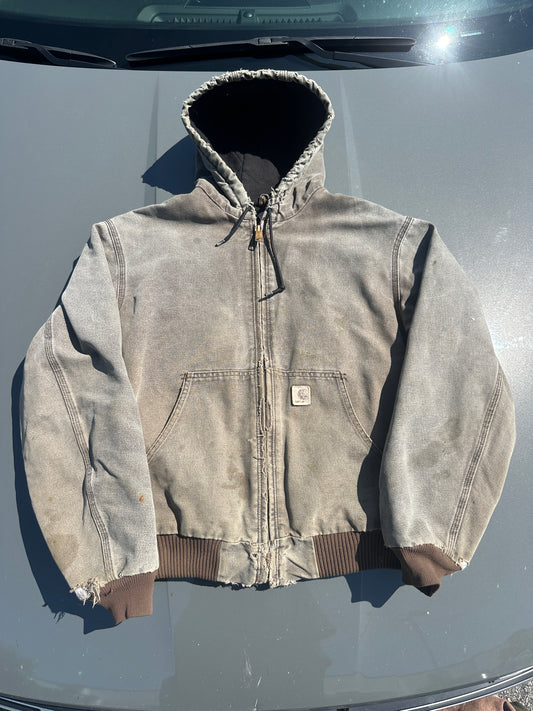 Brown Vintage Faded Carhartt Jacket (L)