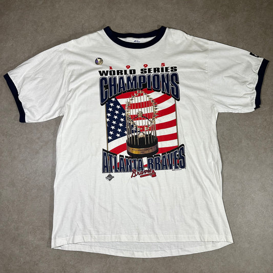 Vintage braves 1995 World Series ringer tee (XL)