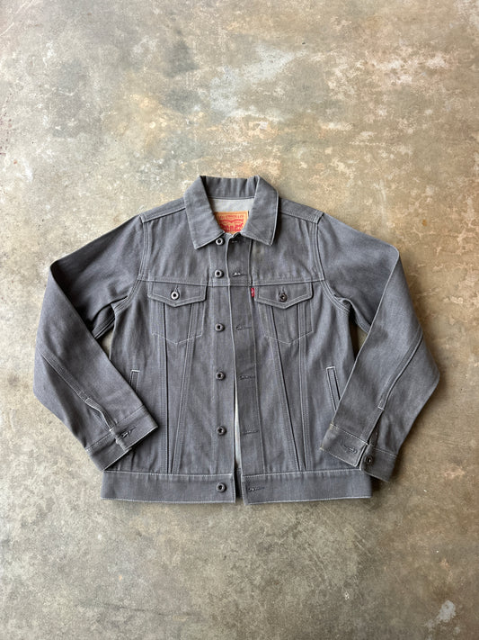 Grey denim levi trucker jacket (L)