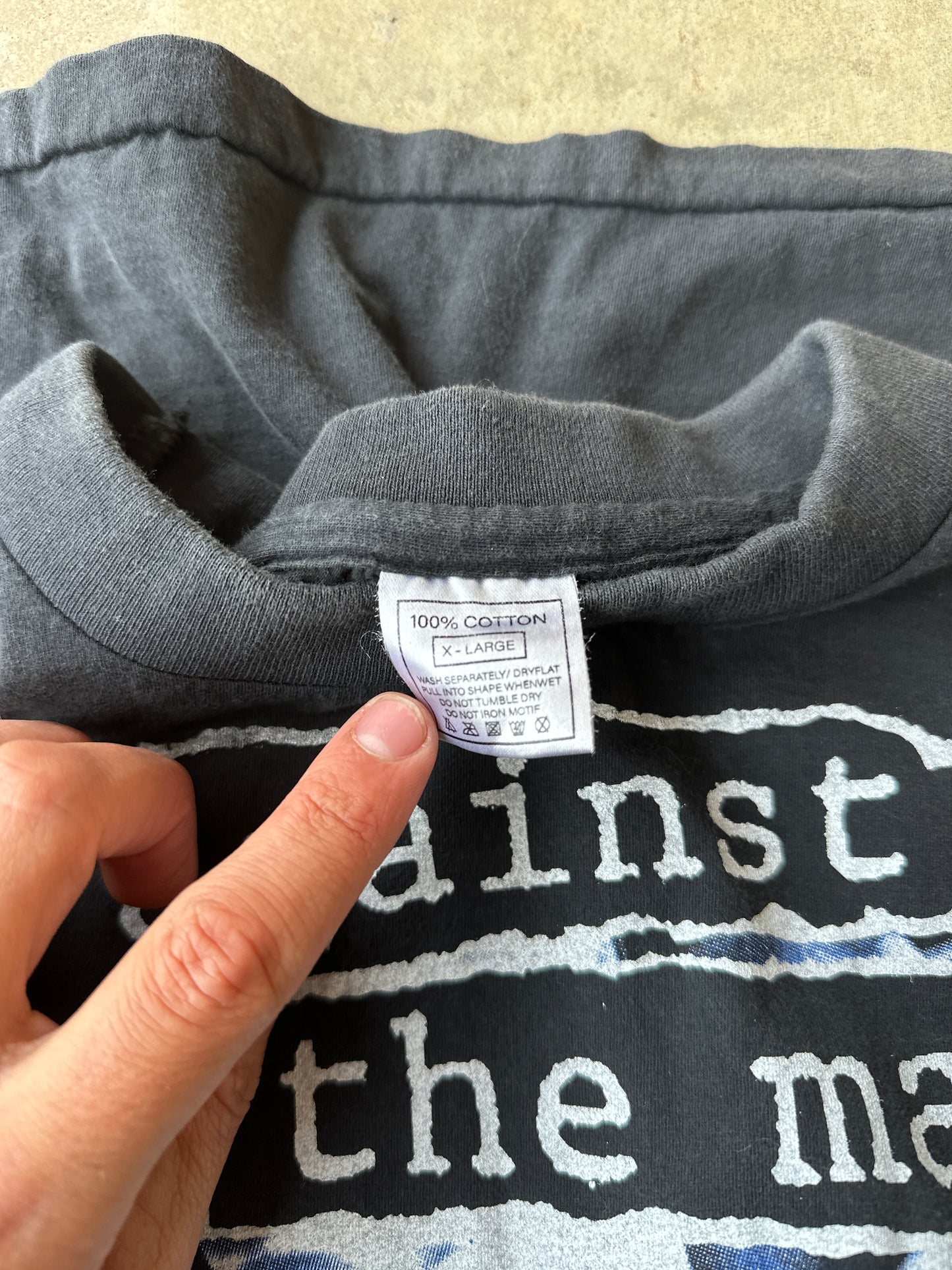 Rage against the machine bomb track bootleg tshirt (XL)