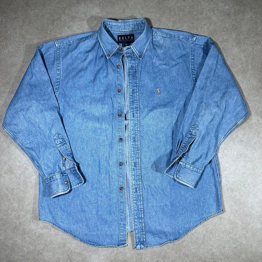 Ralph Lauren denim button up (M)
