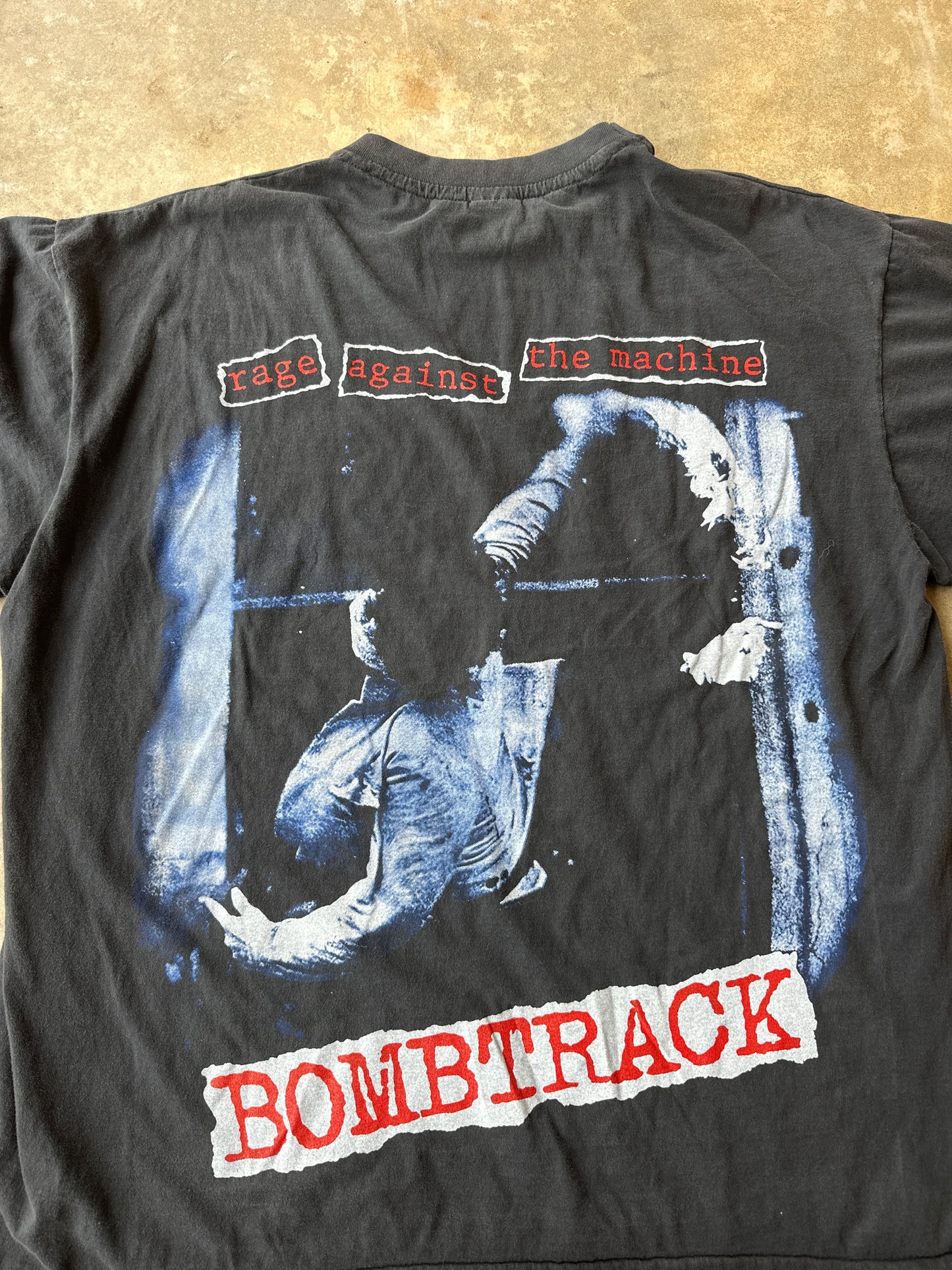Rage against the machine bomb track bootleg tshirt (XL)