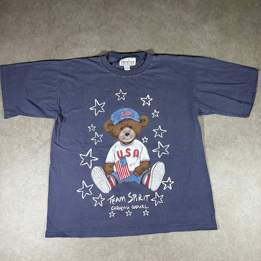Vintage bear team spirit tee (L)