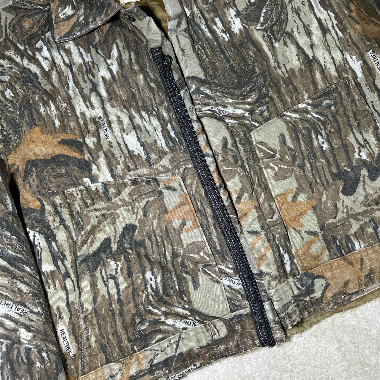Cropped real tree camo jacket (XL)