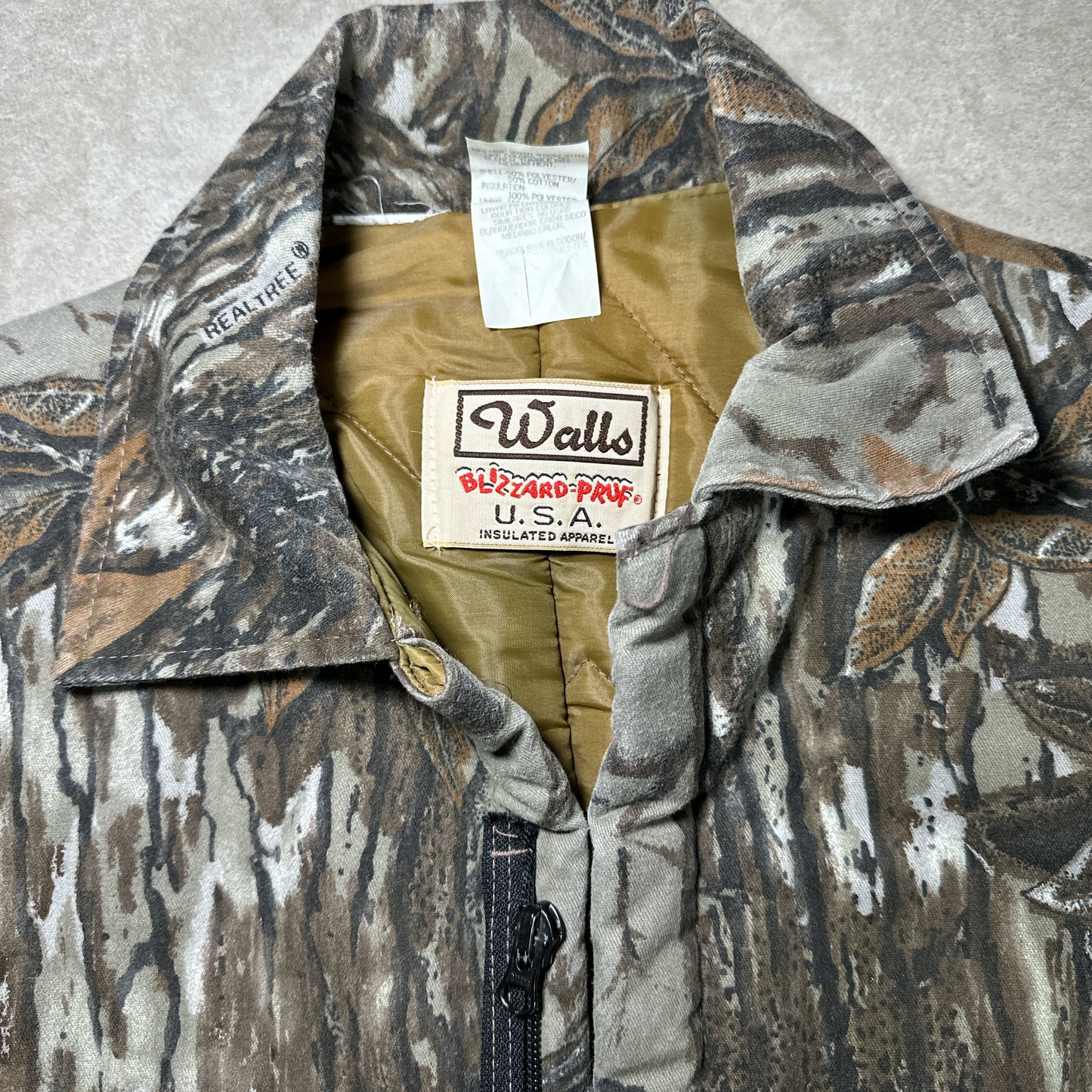 Cropped real tree camo jacket (XL)