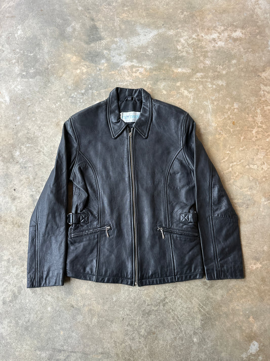 Vintage Women’s black leather jacket (Women’s M)