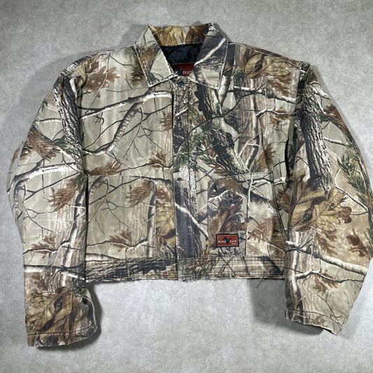 Cropped Real tree camo jacket (L)