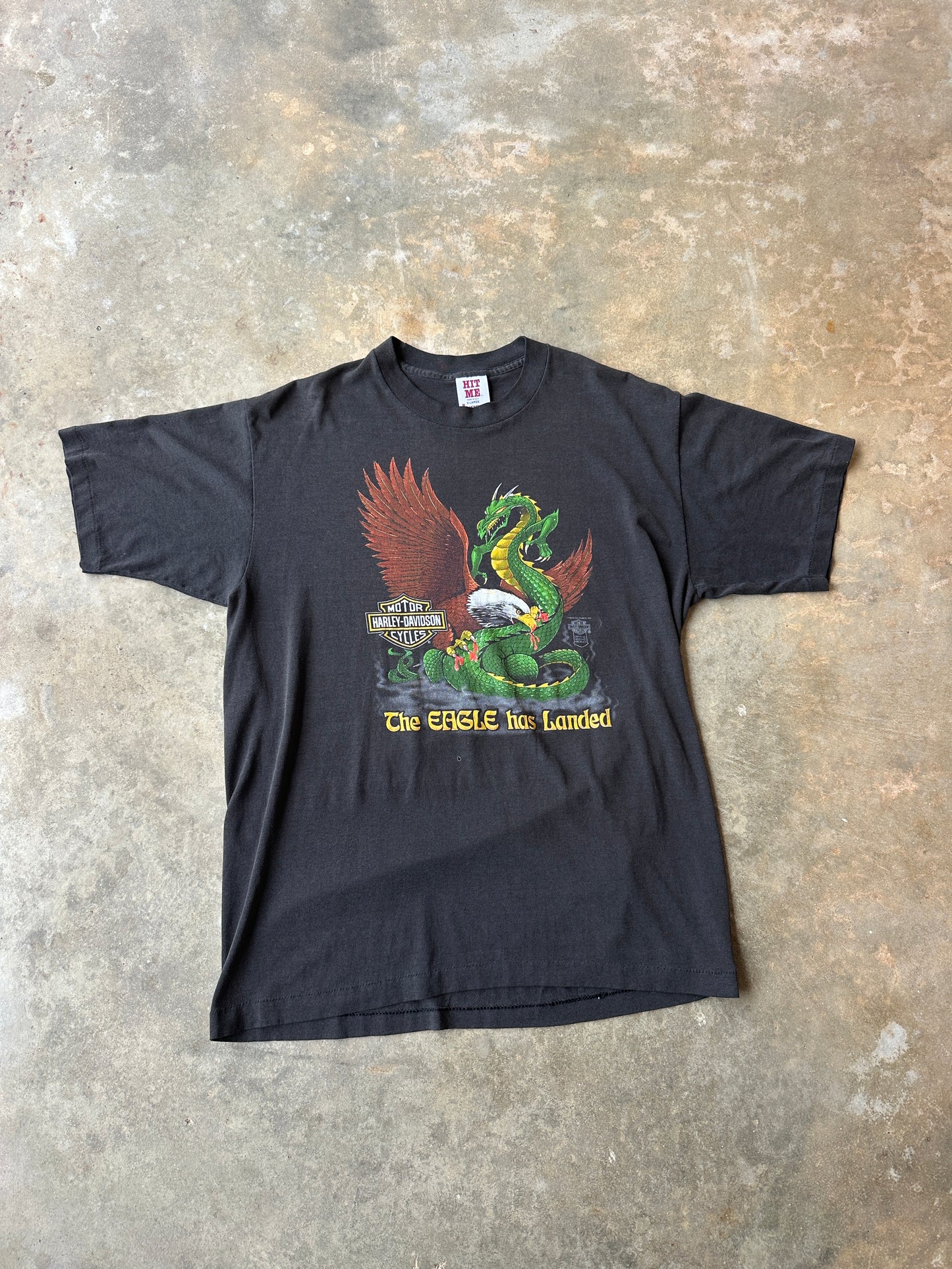 1986 harley davison dragon eagle tshirt (XL)