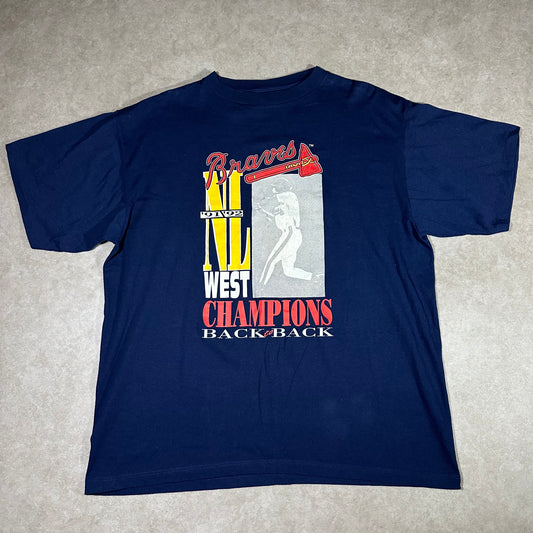Vintage Braves NL west champions tee (XL/XXL)