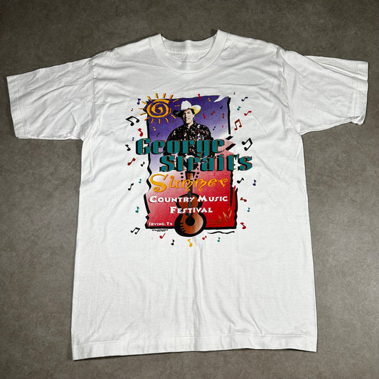 Vintage george strait country music festival tee (L)