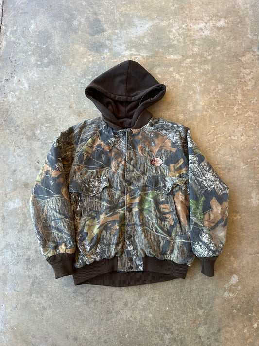 Vintage red head bass pro shops camo jacket (M)